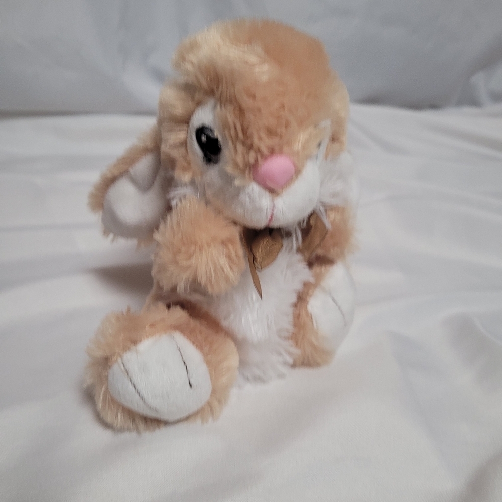 Dan Dee Collector's Choice Tan & White Bunny Rabbit Plush Stuffed Animal 7"